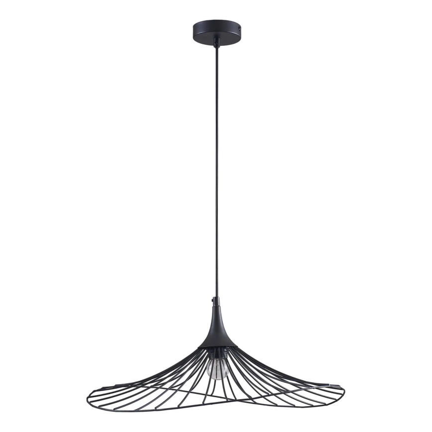 Luster na lanku ARIELLE 1xE27/20W/230V pr. 50 cm čierna