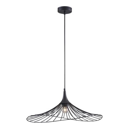 Luster na lanku ARIELLE 1xE27/20W/230V pr. 50 cm čierna