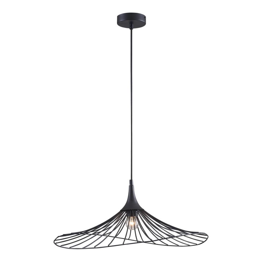 Luster na lanku ARIELLE 1xE27/20W/230V pr. 50 cm čierna