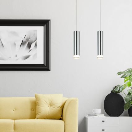 Luster na lanku ARMIN 1xGU10/10W/230V lesklý chróm