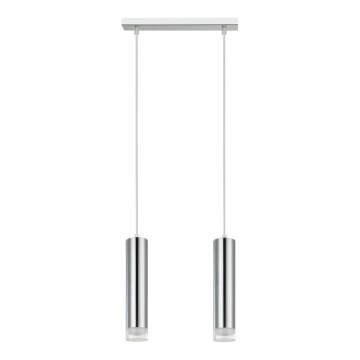 Luster na lanku ARMIN 2xGU10/10W/230V lesklý chróm