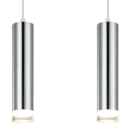 Luster na lanku ARMIN 2xGU10/10W/230V lesklý chróm