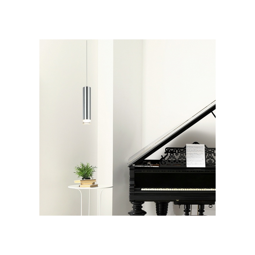 Luster na lanku ARMIN 3xGU10/10W/230V lesklý chróm
