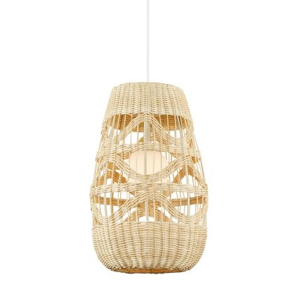 Luster na lanku ARONA 1xG9/9W/230V pr. 25 cm ratan/béžová