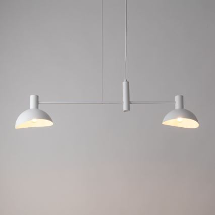Luster na lanku ARTIS 2xE14/40W/230V biela