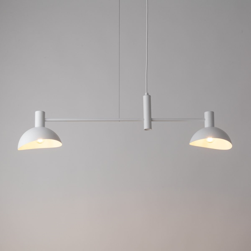 Luster na lanku ARTIS 2xE14/40W/230V biela