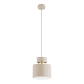Luster na lanku ASLI 1xE27/15W/230V béžový