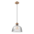 Luster na lanku ASTA 1xE27/60W/230V pr. 28 cm dub