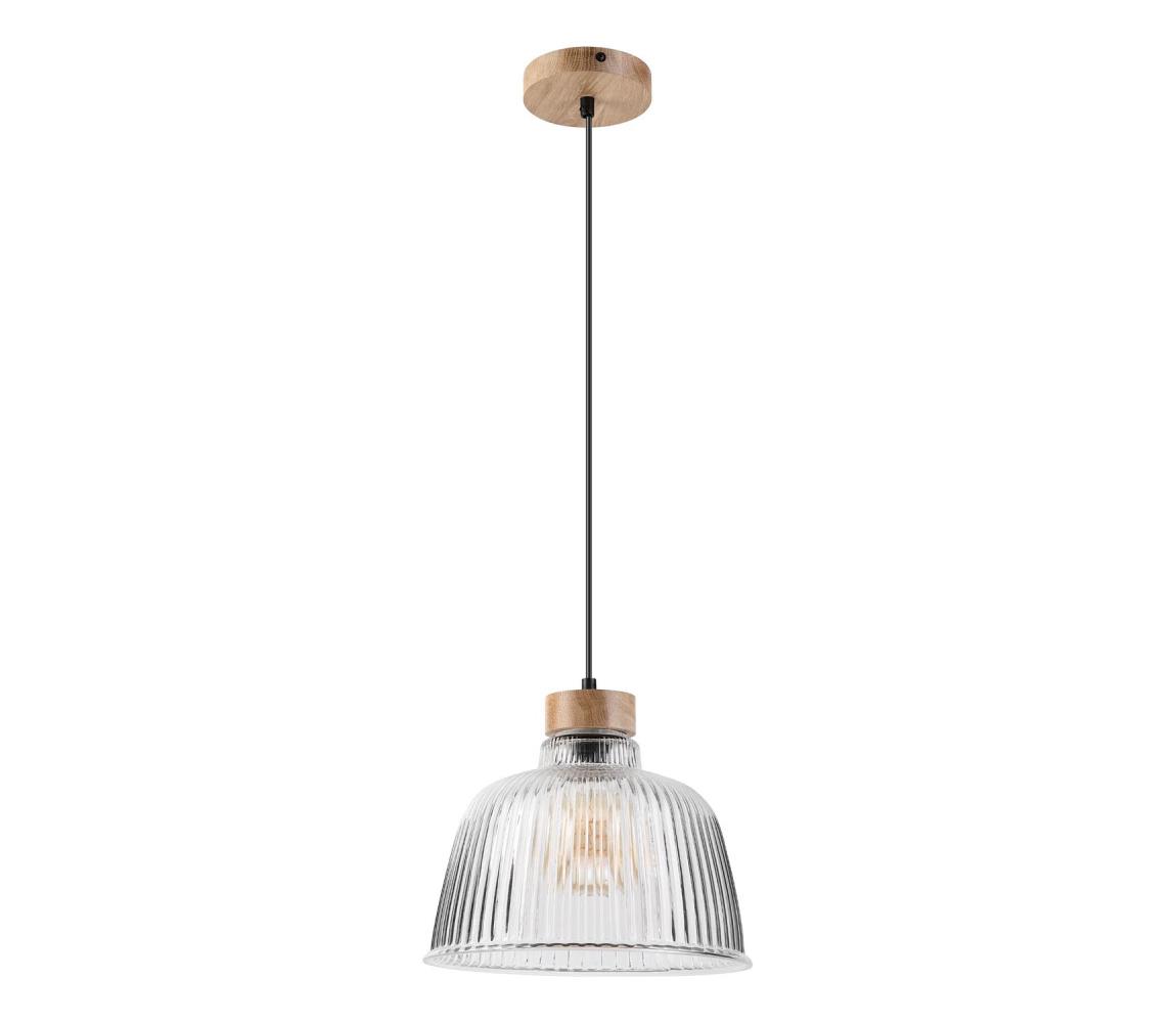 Luster na lanku ASTA 1xE27/60W/230V pr. 28 cm dub LM-1.314/DĄB