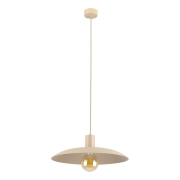 Luster na lanku ASTRA 1xE27/15W/230V pr. 41 cm béžová