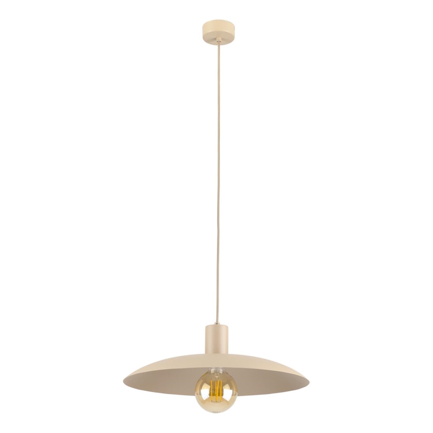 Luster na lanku ASTRA 1xE27/15W/230V pr. 41 cm béžová