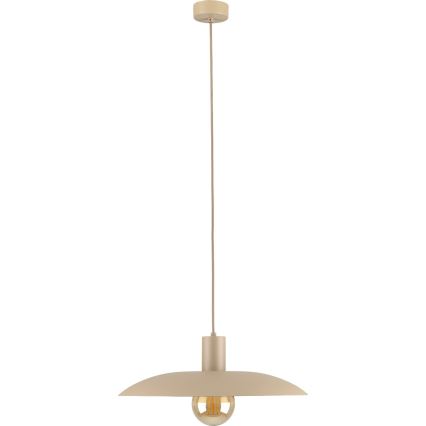 Luster na lanku ASTRA 1xE27/15W/230V pr. 41 cm béžová