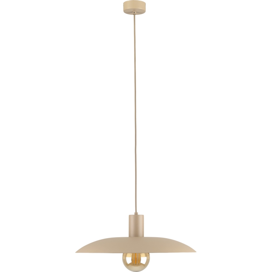 Luster na lanku ASTRA 1xE27/15W/230V pr. 41 cm béžová