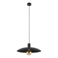 Luster na lanku ASTRA 1xE27/15W/230V pr. 41 cm čierna