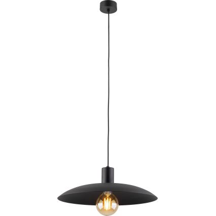 Luster na lanku ASTRA 1xE27/15W/230V pr. 41 cm čierna