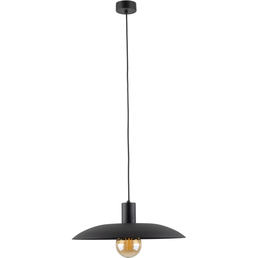 Luster na lanku ASTRA 1xE27/15W/230V pr. 41 cm čierna