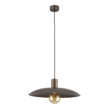 Luster na lanku ASTRA 1xE27/15W/230V pr. 41 cm hnedá