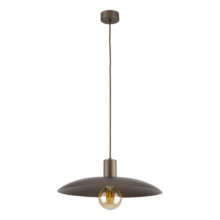 Luster na lanku ASTRA 1xE27/15W/230V pr. 41 cm hnedá