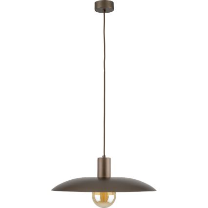 Luster na lanku ASTRA 1xE27/15W/230V pr. 41 cm hnedá