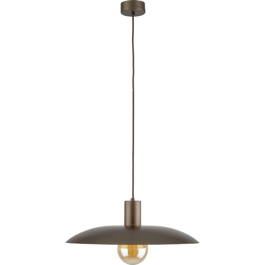 Luster na lanku ASTRA 1xE27/15W/230V pr. 41 cm hnedá