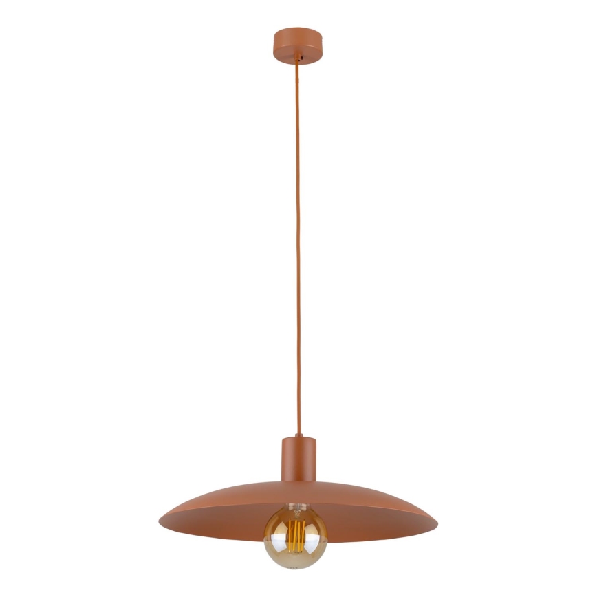 Luster na lanku ASTRA 1xE27/15W/230V pr. 41 cm tehlová
