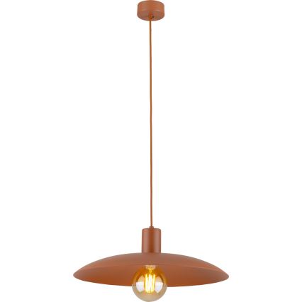 Luster na lanku ASTRA 1xE27/15W/230V pr. 41 cm tehlová