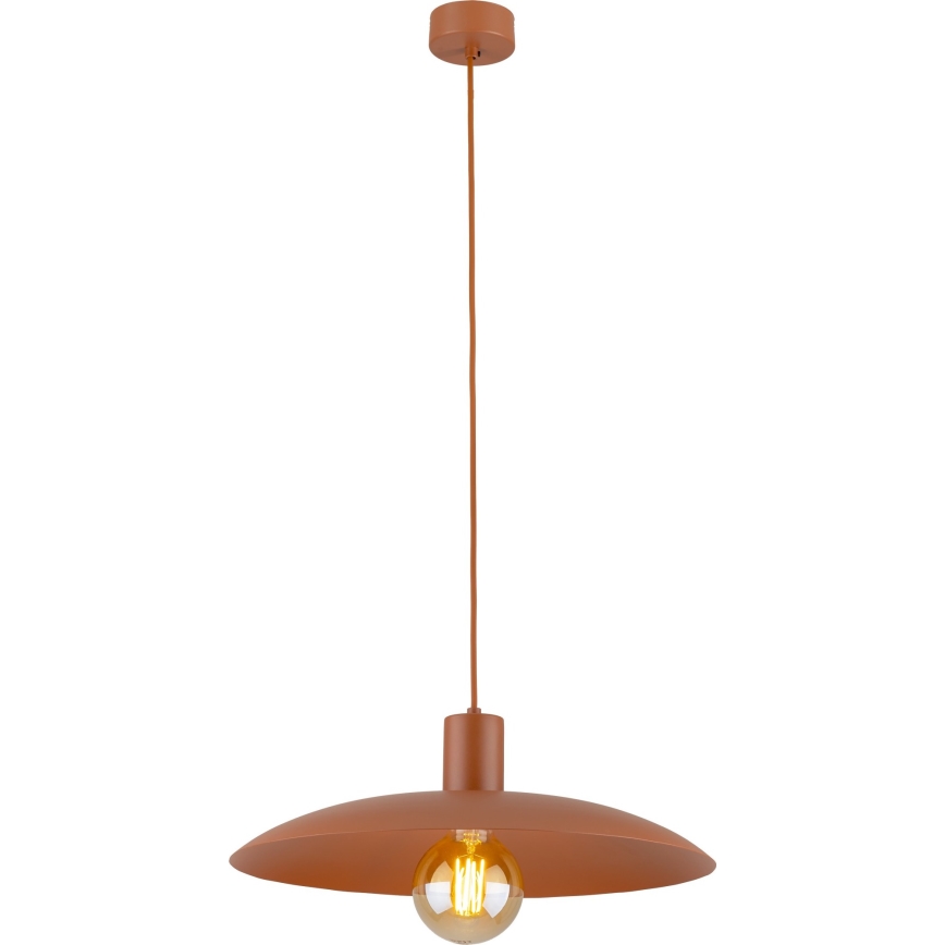 Luster na lanku ASTRA 1xE27/15W/230V pr. 41 cm tehlová