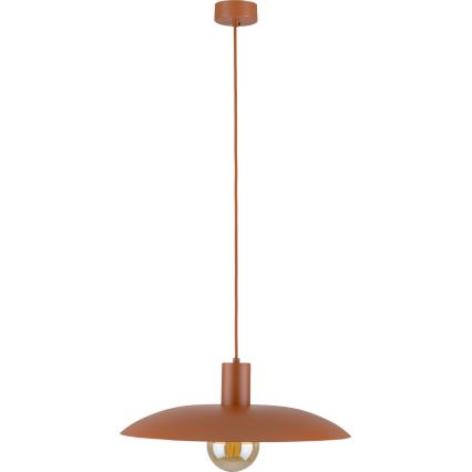 Luster na lanku ASTRA 1xE27/15W/230V pr. 41 cm tehlová