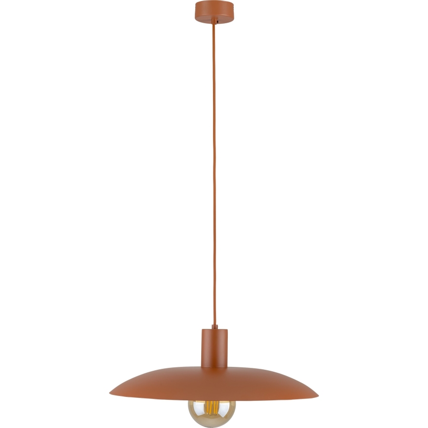 Luster na lanku ASTRA 1xE27/15W/230V pr. 41 cm tehlová