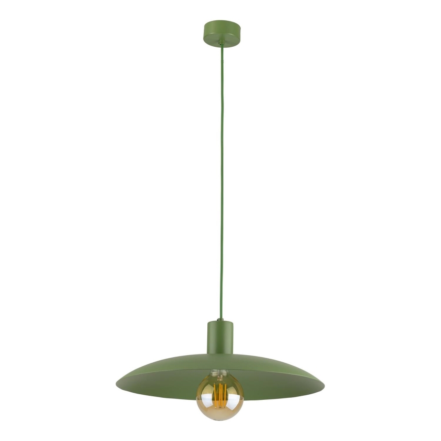 Luster na lanku ASTRA 1xE27/15W/230V pr. 41 cm zelená