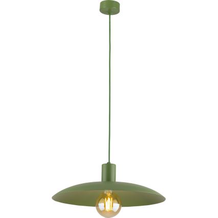 Luster na lanku ASTRA 1xE27/15W/230V pr. 41 cm zelená