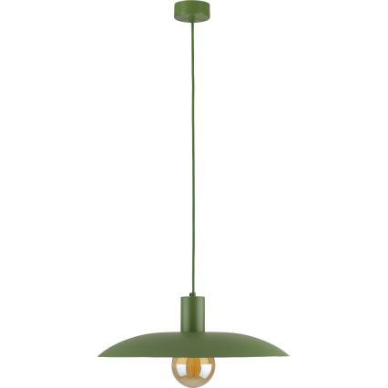 Luster na lanku ASTRA 1xE27/15W/230V pr. 41 cm zelená