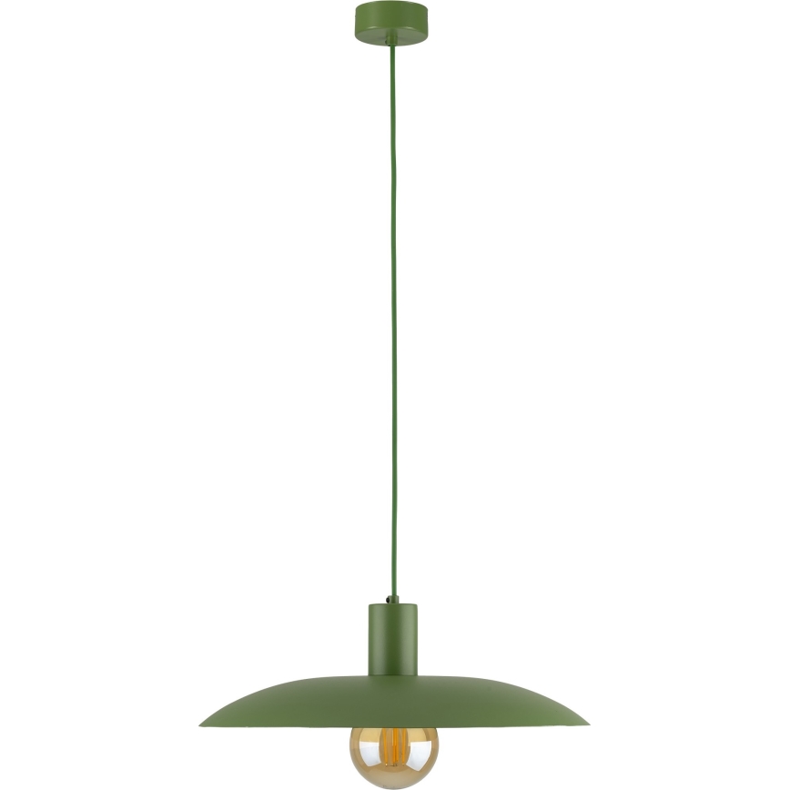 Luster na lanku ASTRA 1xE27/15W/230V pr. 41 cm zelená