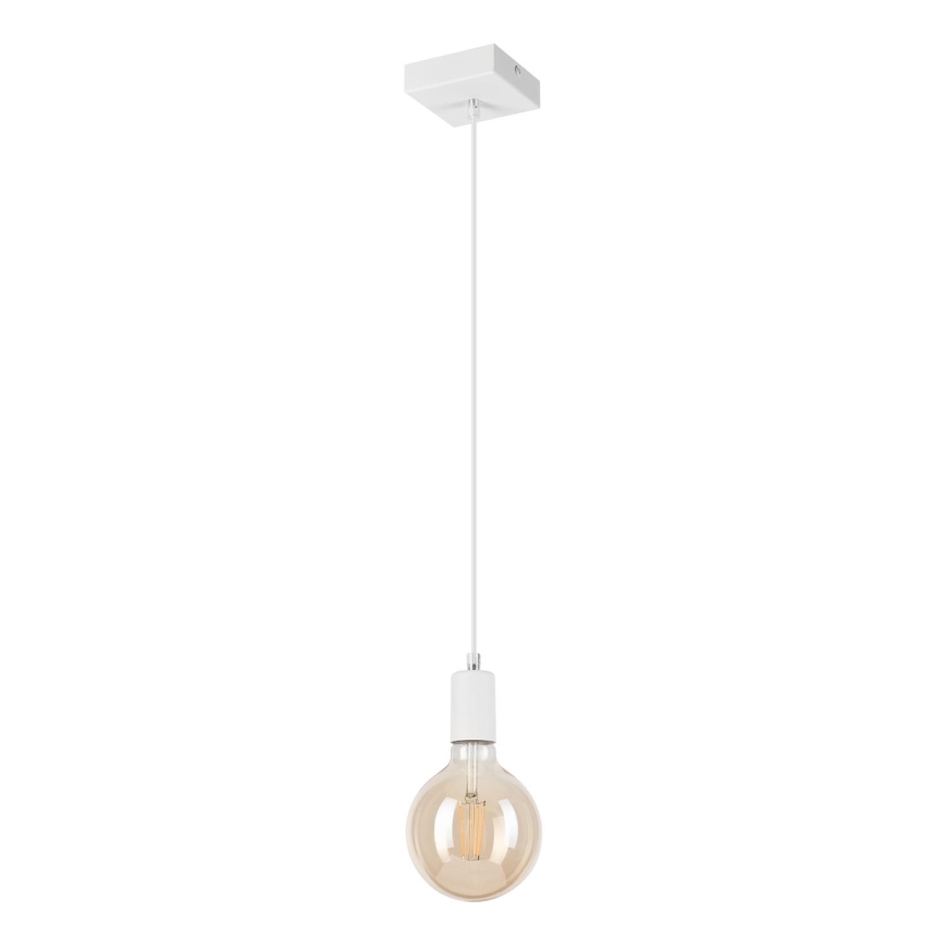 Luster na lanku ASTRID 1xE27/60W/230V biela