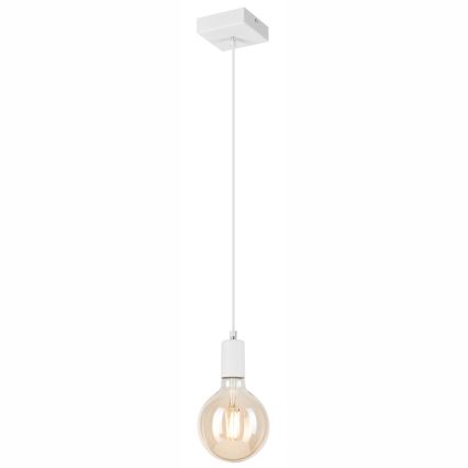 Luster na lanku ASTRID 1xE27/60W/230V biela