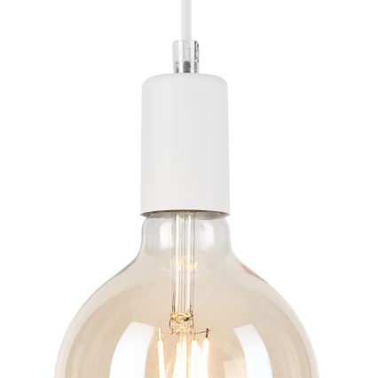 Luster na lanku ASTRID 1xE27/60W/230V biela