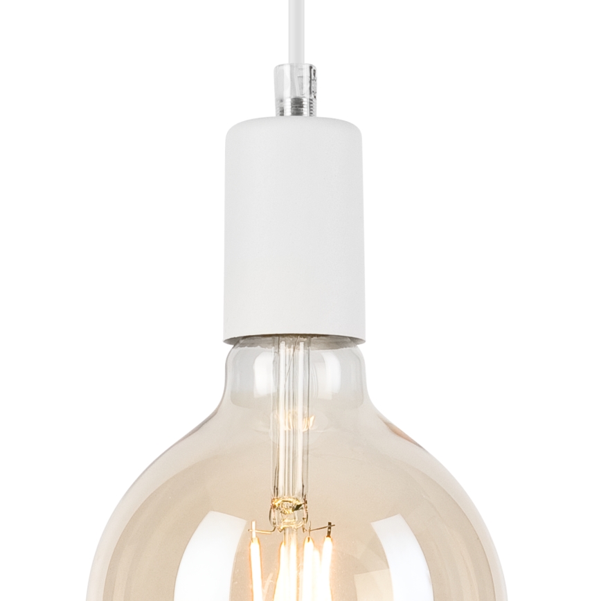 Luster na lanku ASTRID 1xE27/60W/230V biela