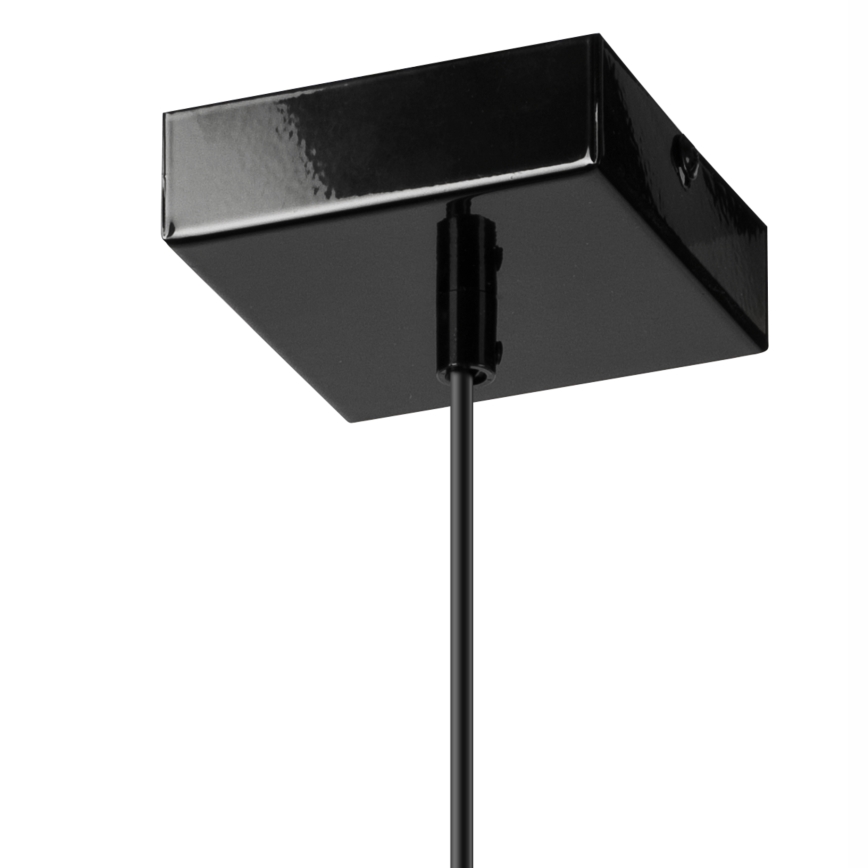 Luster na lanku ASTRID 1xE27/60W/230V lesklá čierna