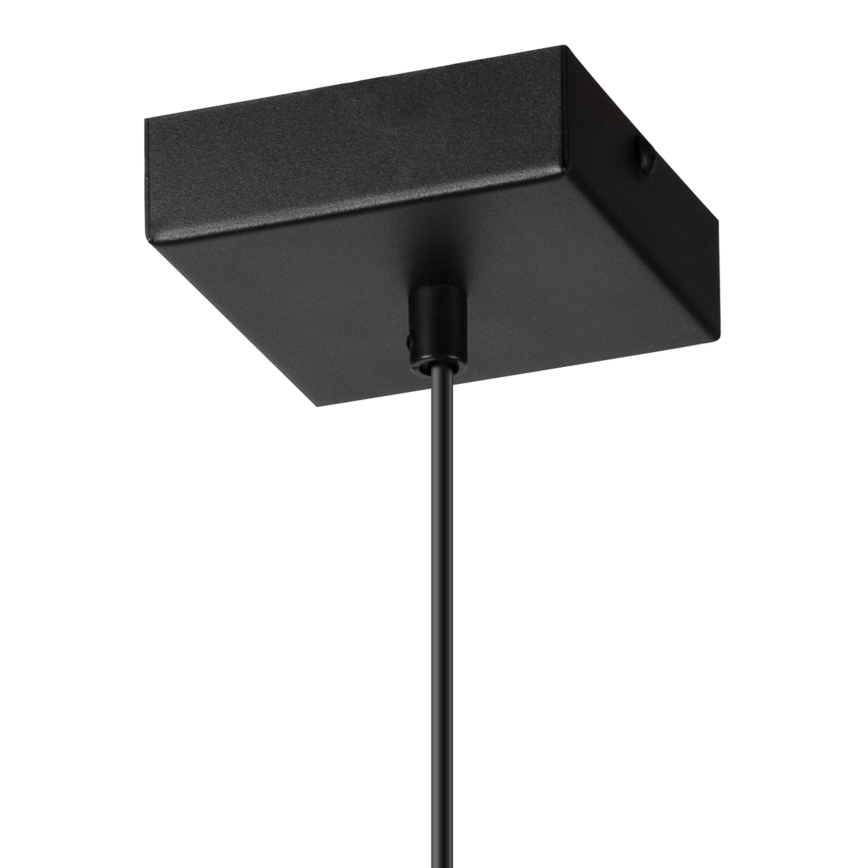 Luster na lanku ASTRID 1xE27/60W/230V matná čierna