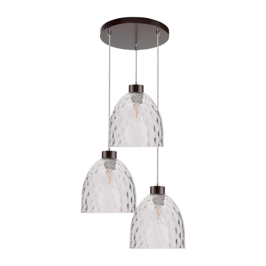 Luster na lanku AURA 3xE27/60W/230V buk