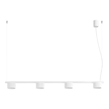 Luster na lanku AURA 4xGX53/10W/230V biela