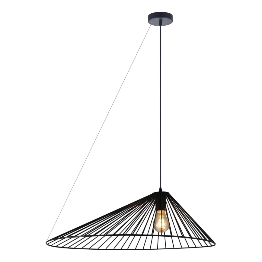 Luster na lanku AURORA 1xE27/20W/230V pr. 60 cm čierna