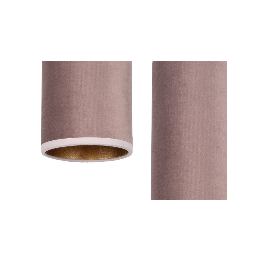 Luster na lanku AVALO 3xE27/60W/230V pr. 35 cm ružová/medená