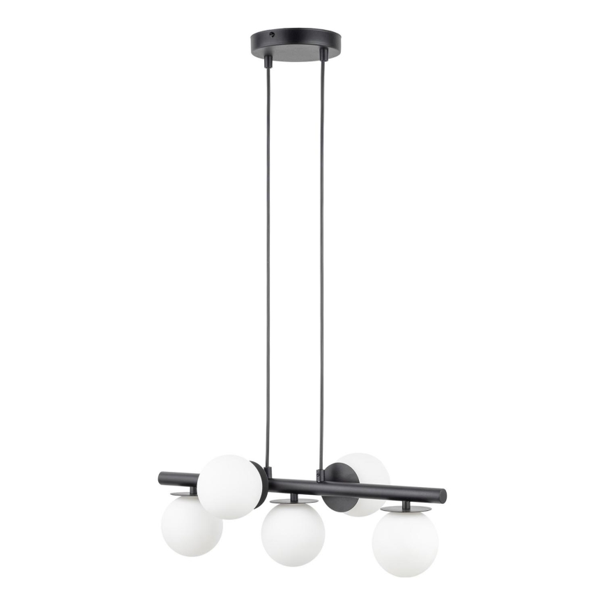 Luster na lanku AVOLA 5xG9/12W/230V čierna