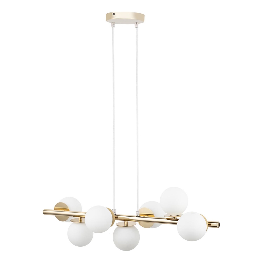 Luster na lanku AVOLA 7xG9/12W/230V zlatá
