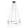 Luster na lanku AZURA 8xE14/10W/230V čierna/biela