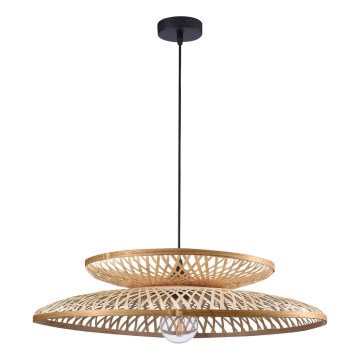 Luster na lanku BALI 1xE27/20W/230V pr. 60 cm bambus