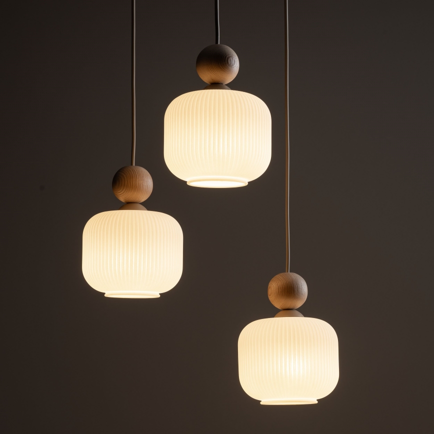 Luster na lanku BALLO 3xE14/10W/230V béžová