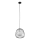 Luster na lanku BELL 1xG9/12W/230V pr. 24 cm čierna/lesklý chróm