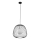 Luster na lanku BELL 1xG9/12W/230V pr. 33 cm čierna/lesklý chróm